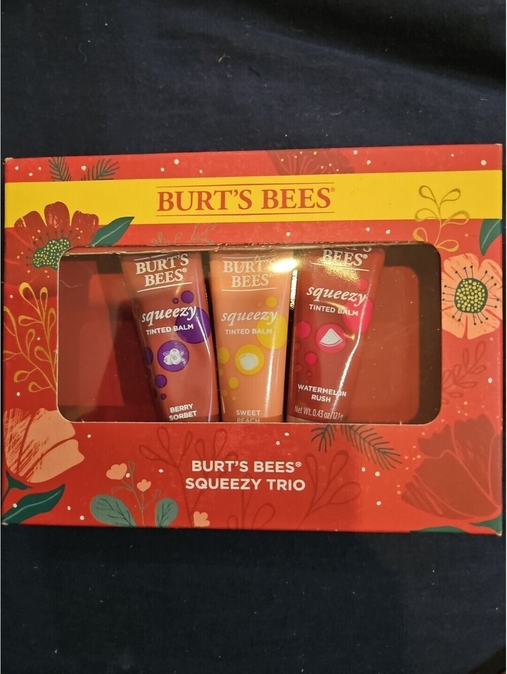 Burt's Bees Squeezy Trio Holiday Lip Balm Set - Limited Edition